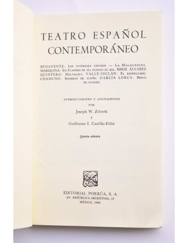 Teatro español contemporáneo