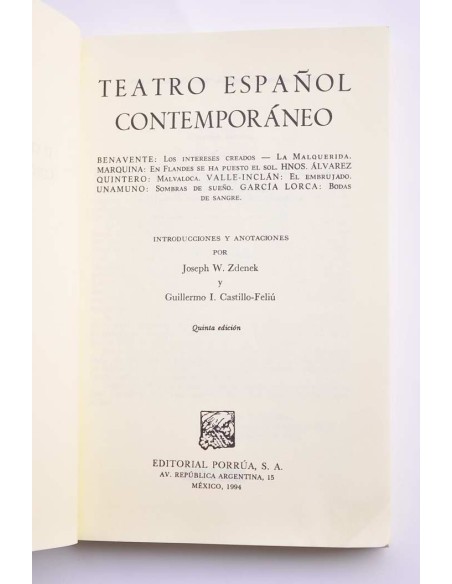 Teatro español contemporáneo