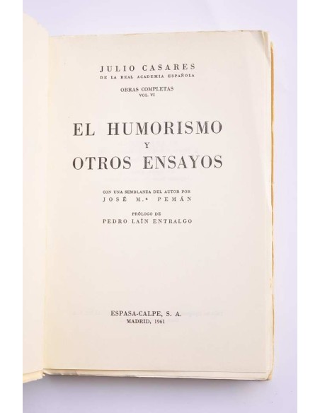 El humorismo y otros ensayos