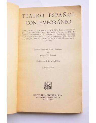 Teatro español contemporáneo