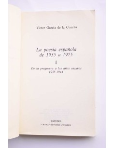 La poesía española de 1935 a 1975. I. De la preguerra a... 2