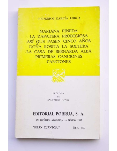 Mariana Pineda , La zapatera prodigiosa , Así que pasen cinco años (....)