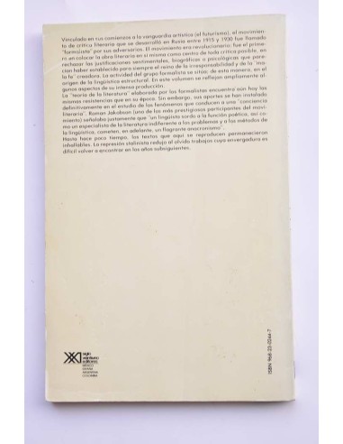 Teoría de la literatura de los formalistas rusos
