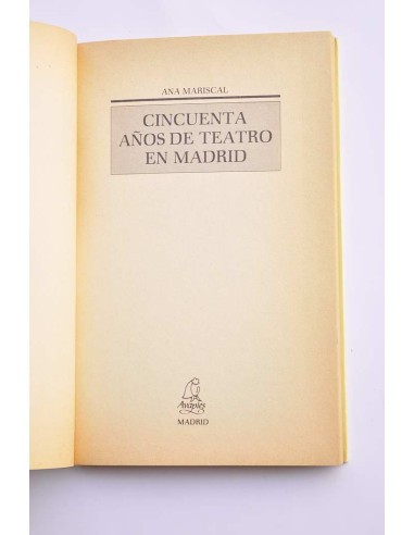Cincuenta años de teatro en Madrid