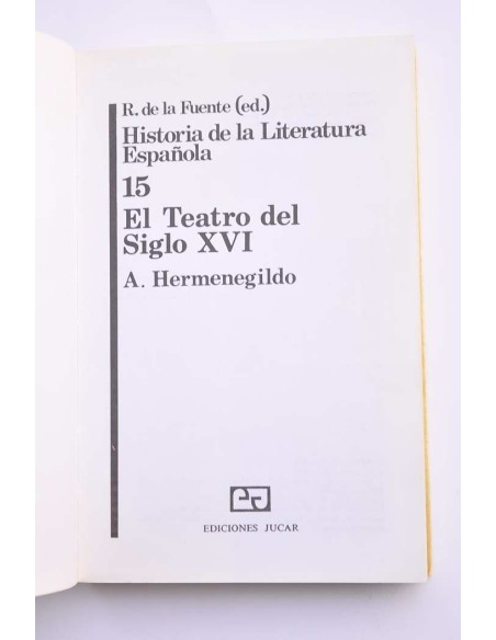 El teatro del siglo XVI