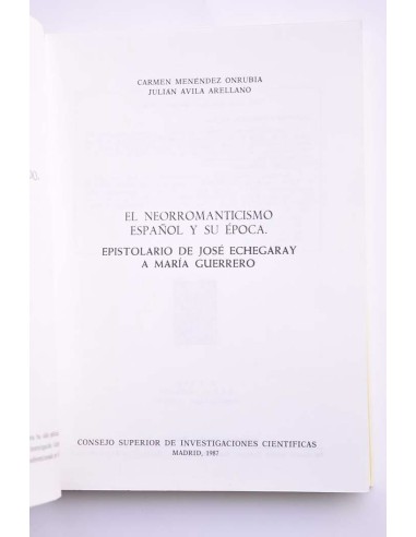 El neorromanticismo español y su época....
