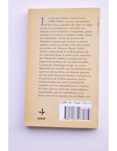 Federico García Lorca. Antología poética