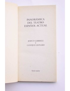 Panorámica del teatro español actual 2