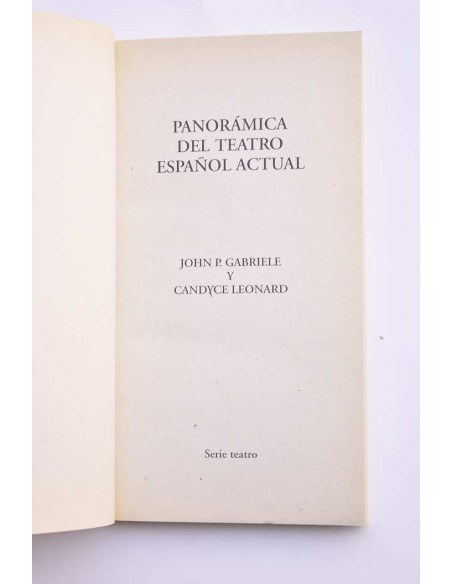 Panorámica del teatro español actual