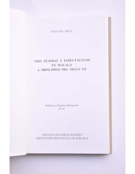 Vida teatral y espectáculos en Málaga a principios del siglo XX