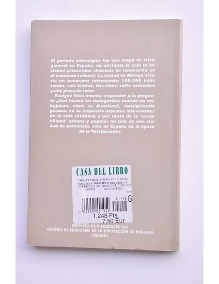 Vida teatral y espectáculos en Málaga a principios del siglo XX
