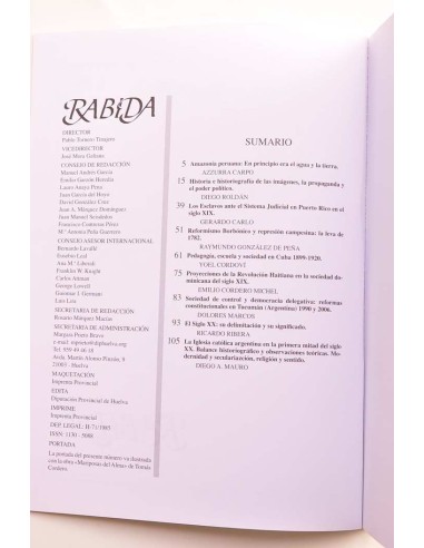 Rabida. nº 26, 2007