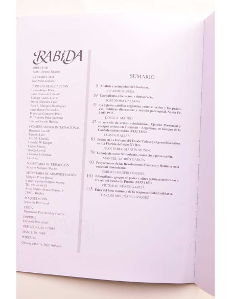 Rabida. nº 27, 2008
