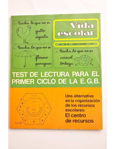 Vida escolar . Nº 195-196.  Enero-febrero. 1978