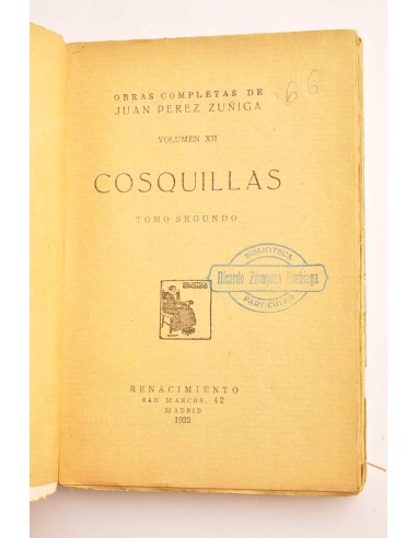 Cosquillas. Tomo II