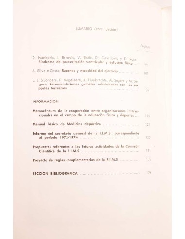 Medicina de la Educación física y el Deporte....