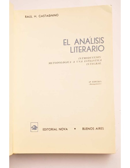 El análisis literario