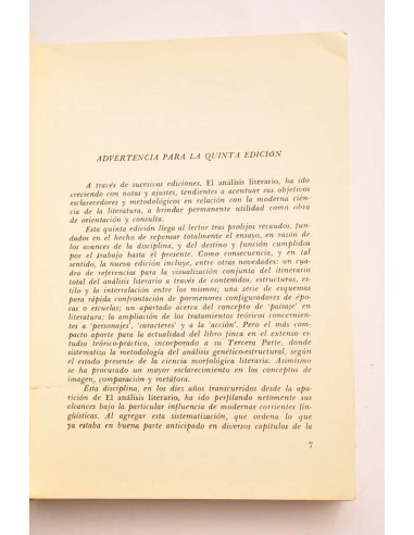El análisis literario