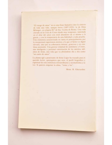 El riesgo de amar. Dina Belánger