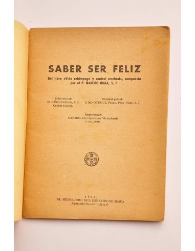Saber ser feliz