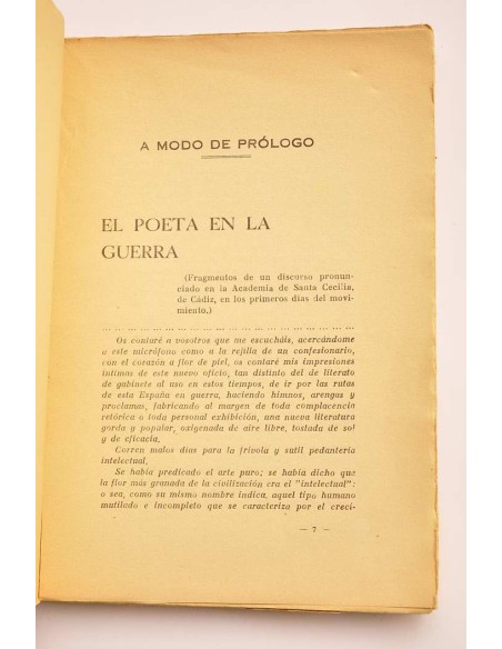 Arengas y crónicas de guerra