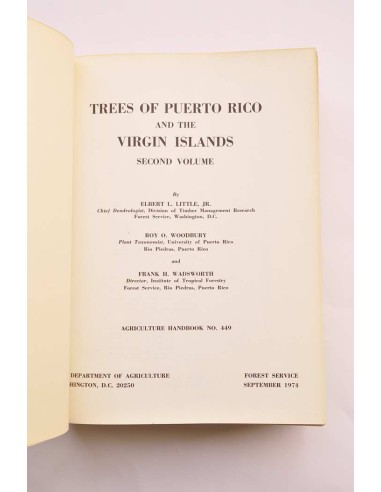 Trees of Puerto Rico and the Virgin Islands....