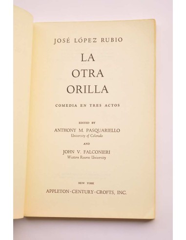 La otra orilla. Comedia en tres actos