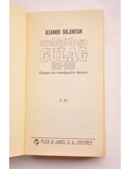 Archipiélago Gulag, 1918-1956. Ensayo de investigación literaria