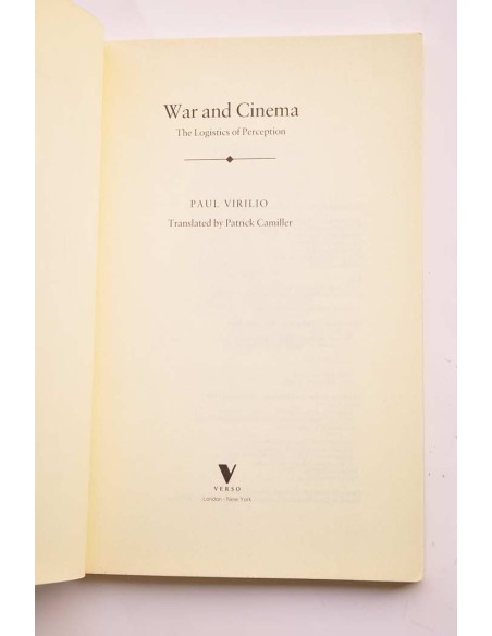 War and cinema. The logistics of perception