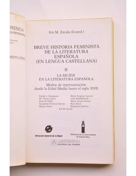 Breve historia feminista de la literatura española (en lengua castellana). II. La mujer en la literatura española