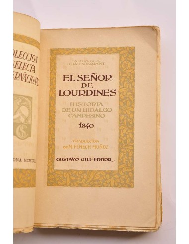 El señor de Lourdines : historia de un hidalgo...