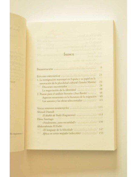 El retorno / El reencuentro. La inmigración en la literatura hispano-marroquí