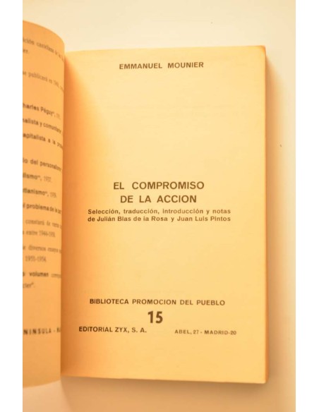 El compromiso de la acción