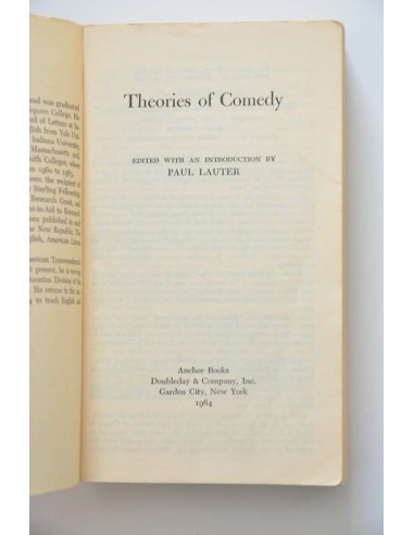 Theories of comedy