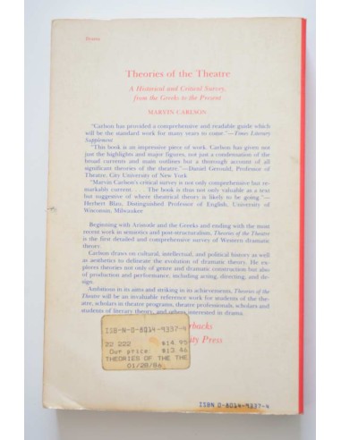 Theories of the theatre. A historical and...