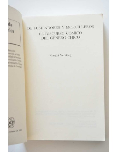 De Fusiladores y Morcilleros. El discurso cómico del género chico (1870-1910)