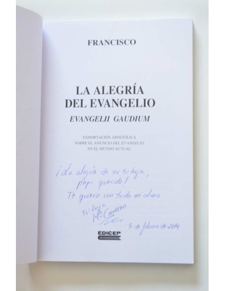 La alegría del Evangelio. Evangeli gaudium