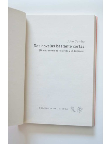 Dos novelas bastante cortas: El matrimonio de...