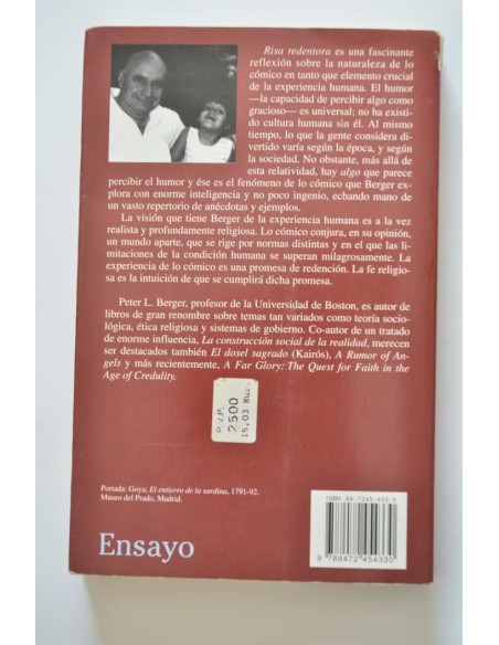 Risa redentora. La dimensión cómica de la experiencia humana