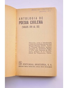 Antología general de la poesía chilena (siglos XVI al XX) 2