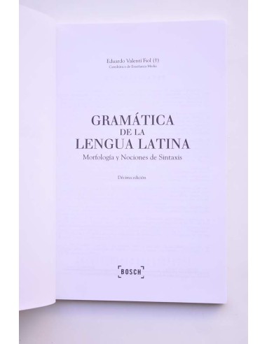 Gramática de la lengua latina