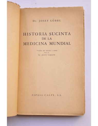 Historia sucinta de la medicina mundial