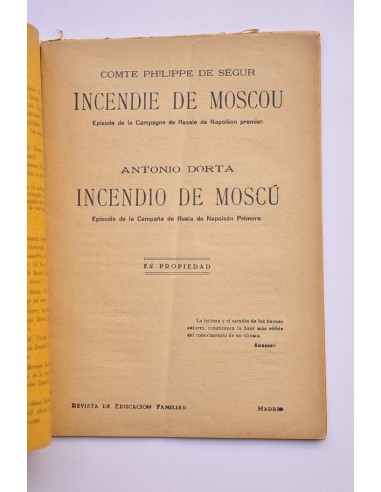 Incendie de Moscou - Incendio de Moscou