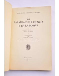 La palabra en la ciencia y en la poesía : discurso de... 2