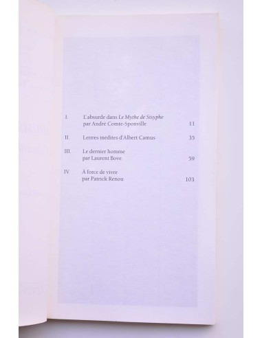 Albert Camus de l'absurde à l'amour