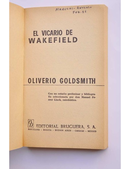 El vicario Wakefield