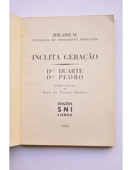 Inclita Generaçâo. Dom Duarte, Dom Pedro