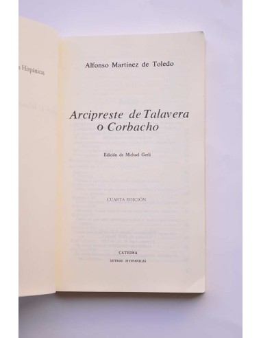 Arcipreste de Talavera o Corbacho