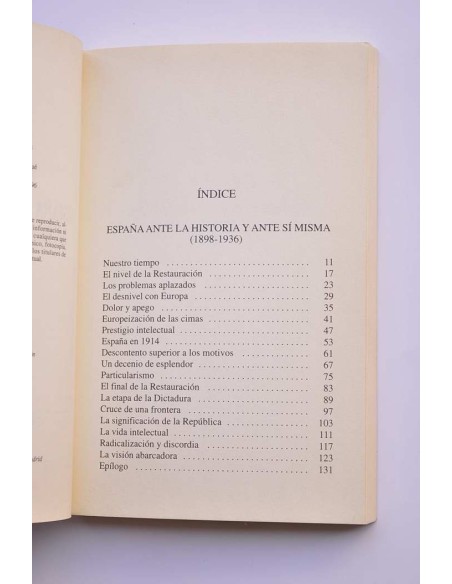 España ante la historia y ante sí misma (1898-1936)