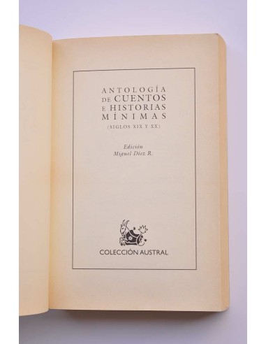 Antología de cuentos e historias mínimas...